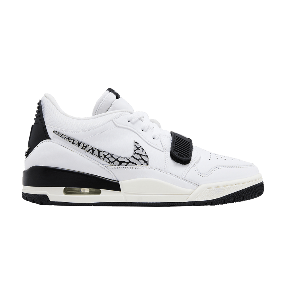 Jordan Legacy 312 Low Blanc Noir Elephant Swoosh