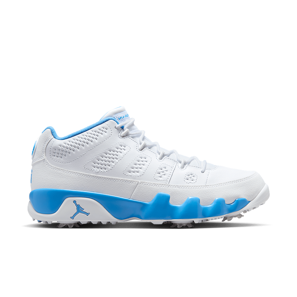 Jordan 9 Retro Low Golf Blanc Bleu Université