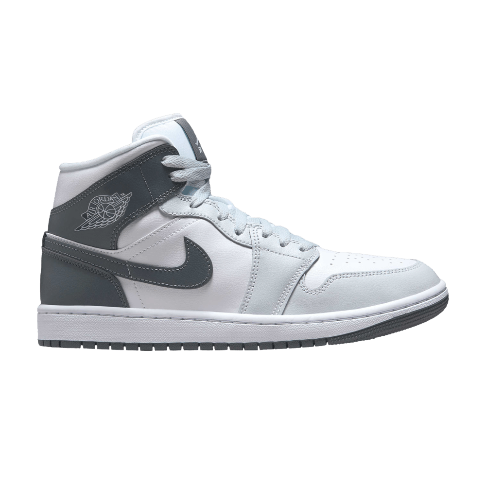 Jordan 1 Mid White Smoke Grey (Femme)