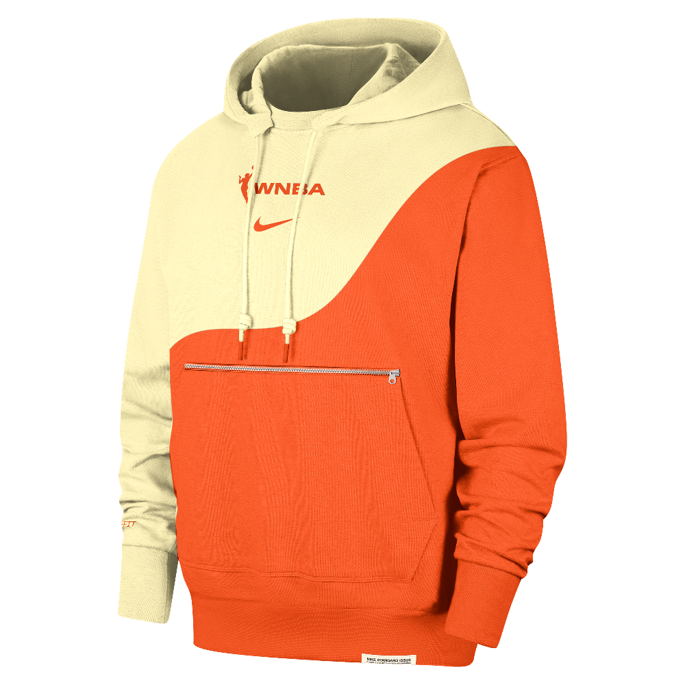 Sweat à capuche de basketball Nike WNBA Team 13 Standard Issue Alabaster/Orange brillant/Ivoire pâle/Orange brillant