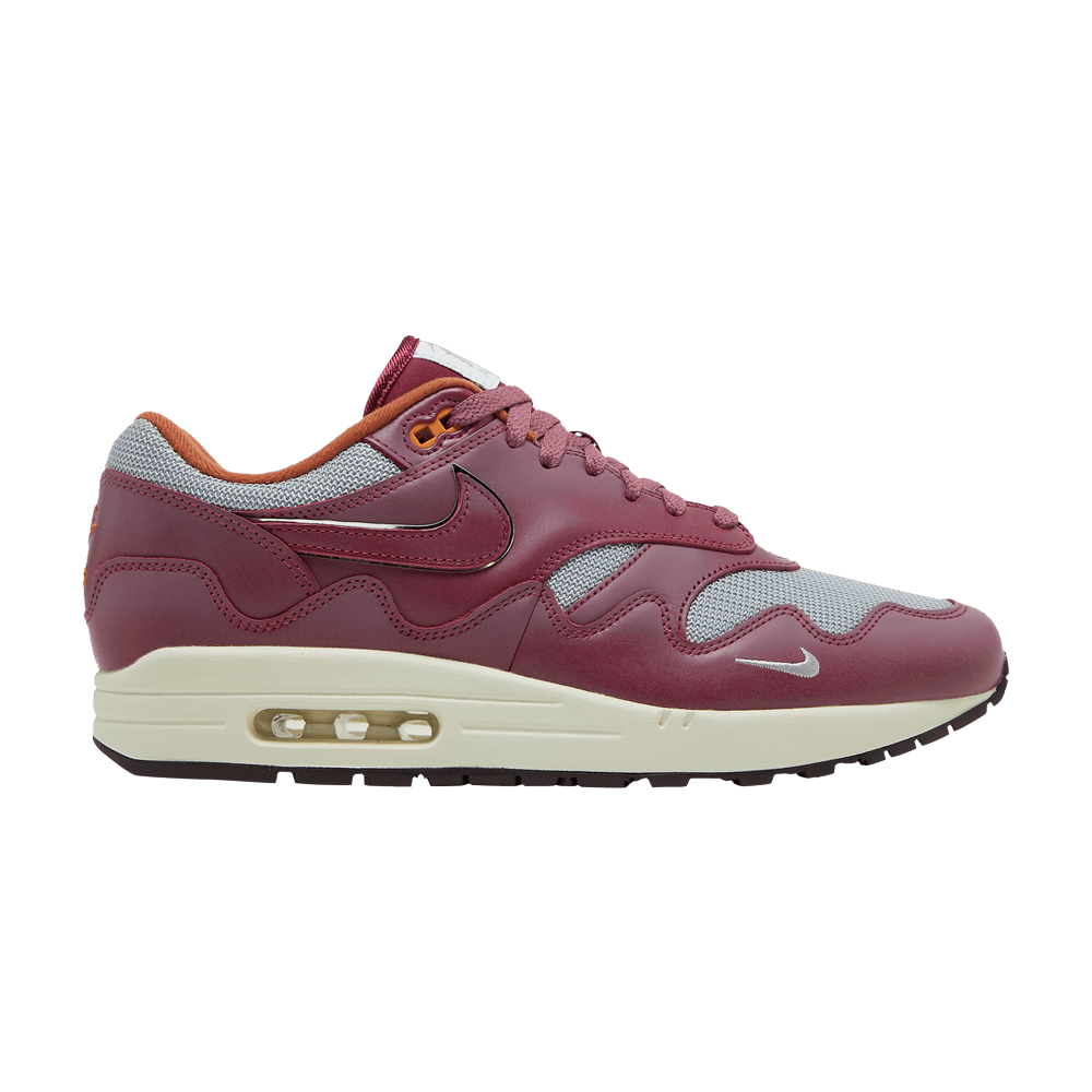 Nike Air Max 1 Patta Waves Rush Maroon (avec bracelet)