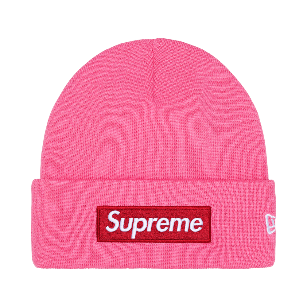 Supreme New Era Box Logo Beanie «Magenta»