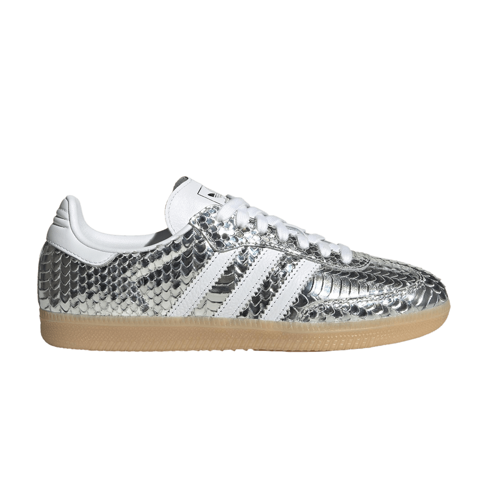 adidas Samba Patent Snakeskin Silver Metallic (Femme)