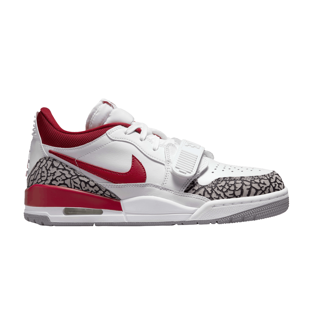 Jordan Legacy 312 Low White Cement Gym Red (Femme)