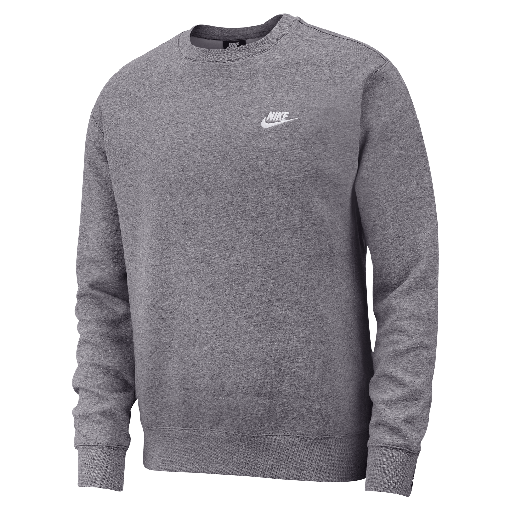 Nike Sportswear Club Fleece Men's Crew Charcoal Heather/White