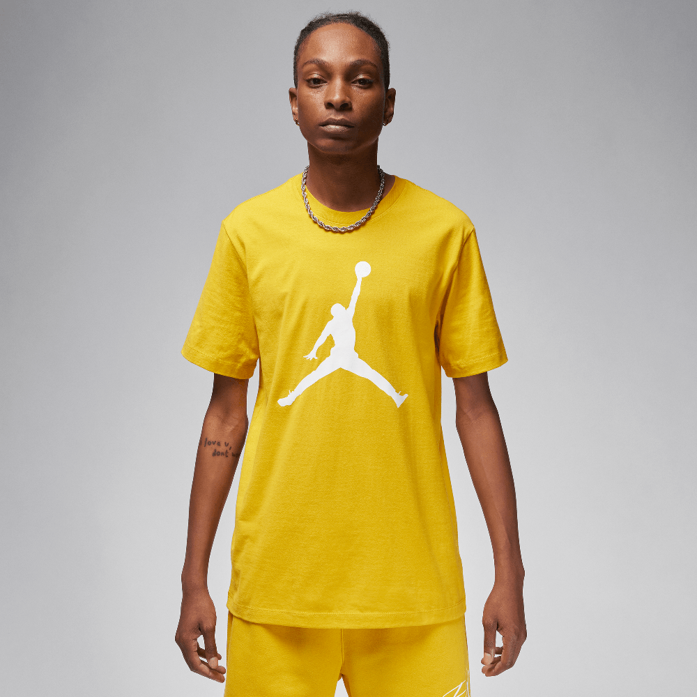 Jordan Jumpman Men's T-Shirt Yellow Ochre/White