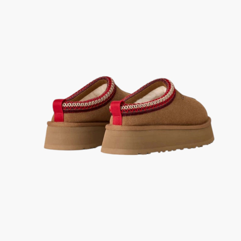 UGG Tazz II Slipper Chestnut Damen – Plateau Sneaker Hinteransicht