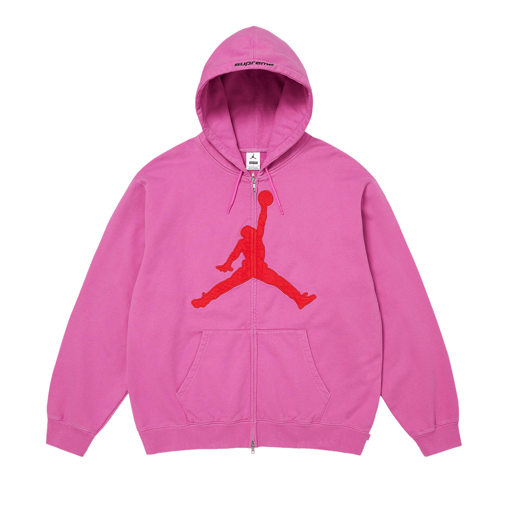 Supreme x Jordan Sweatshirt à capuche zippé 'Rose'