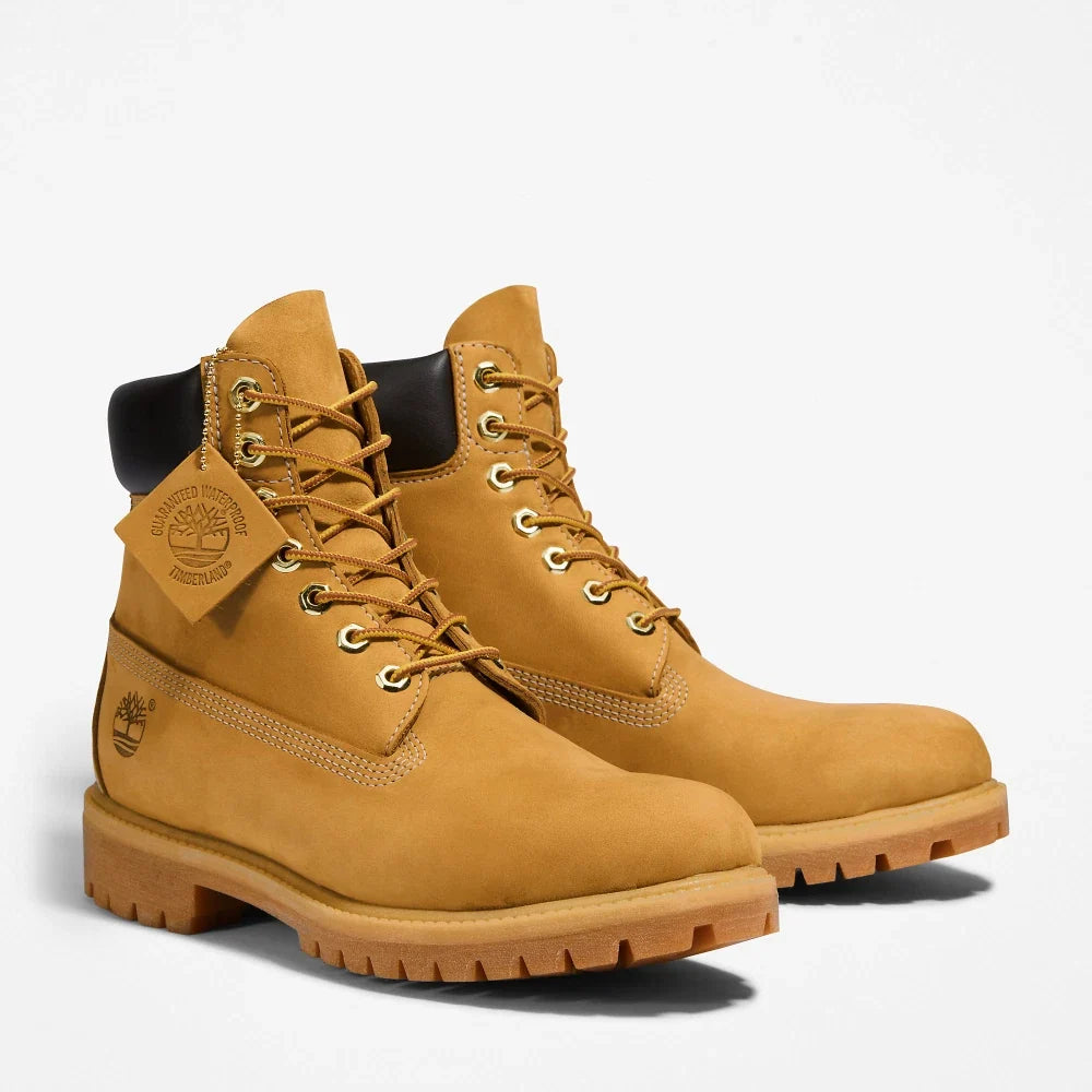 TIMBERLAND PREMIUM 6 INCH LACE UP BOOT BEIGE